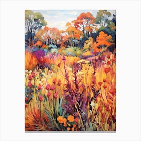 Autumn Gardens Painting Rhs Garden Wisley United Kingdom 2 Canvas Print