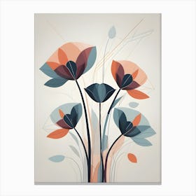 Abstract Flowers 9 Canvas Print