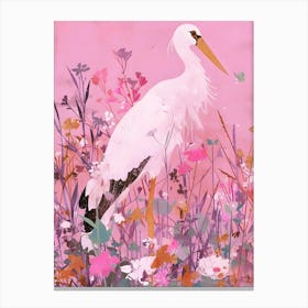 White Stork Canvas Print