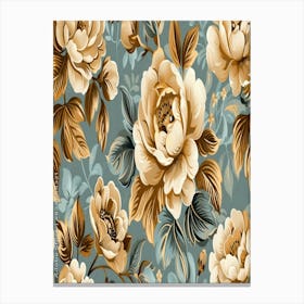 william morris floral art Canvas Print