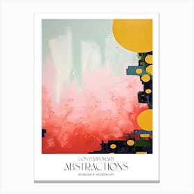 Pop Colour Abstract Painting 8 Exhibition Poster Canvas Print