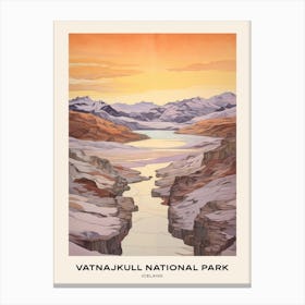 Vatnajkull National Park Iceland 5 Poster Canvas Print