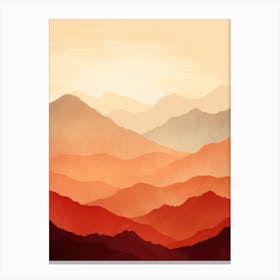 Abstract Mountain Landscape 1 Canvas Print