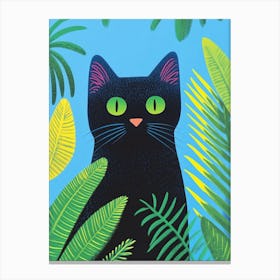 Cat In The Jungle Canvas Print