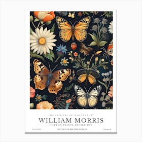 William Morris Exhibition Insects Series 39 Canvas Print