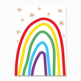 Rainbow Brights Canvas Print