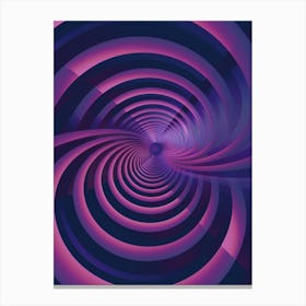 Abstract Purple Spiral Canvas Print