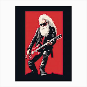 Rock Santa Claus Canvas Print
