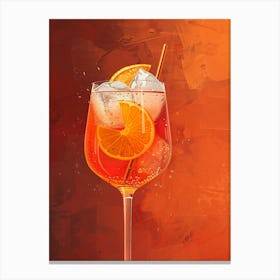 Aperol Spritz Orange 12 Canvas Print