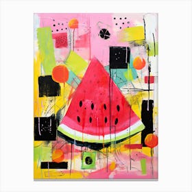 Neo-Expressionist Watermelon Fantasy Canvas Print