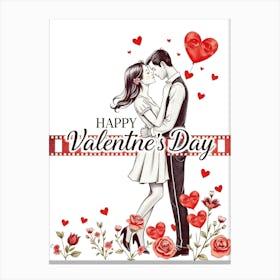 Happy Valentine'S Day 16 Canvas Print