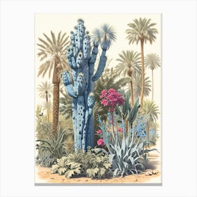 Cactus In The Desert Canvas Print