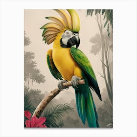 Banana bird Canvas Print