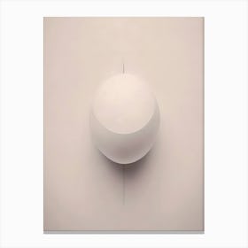 Balance in Silence: Minimalist Abstract Digital Art Canvas Print