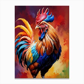 Rooster Painting Canvas Print