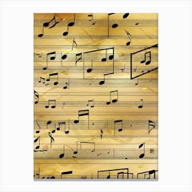 Music Sheet Canvas Print