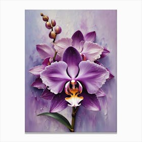 Purple Orchids Canvas Print