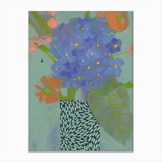 Whimsical Bouquet With Hydrangea Canvas Print