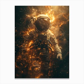 Astronaut In Space Canvas Print