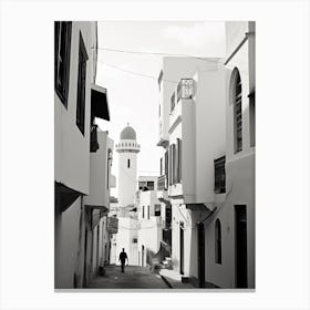 Tangier, Morocco, Black And White Photography 1 Canvas Print