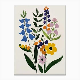 Painted Florals Veronica 1 Canvas Print