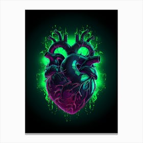 Neon Heart 1 Canvas Print