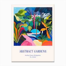 Colourful Gardens Auckland Domain Wintergardens 4 Blue Poster Canvas Print