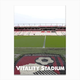 Vitality Stadium, Bournemouth, Stadium, Football, Art, Soccer, Wall Print, Art Print Canvas Print