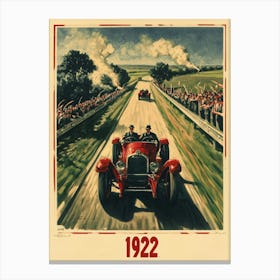 Aihrgdesign A Vintage Sports Poster For A 1922 Automobile Ral E182a2e3 Deb6 4f4a 8400 2aec5e6aa632 3 Canvas Print