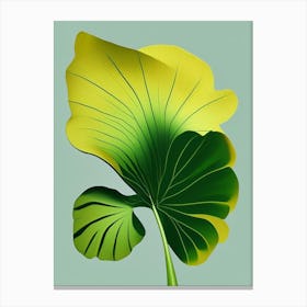 Ginkgo Biloba Leaf Vibrant Inspired 1 Canvas Print