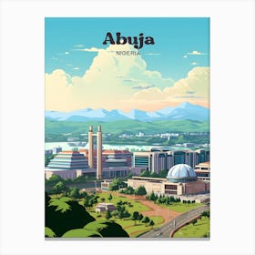 Abuja Nigeria Cityscape Travel Art Illustration Canvas Print