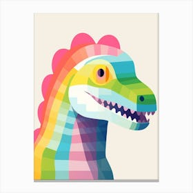 Colourful Dinosaur Segisaurus 3 Canvas Print