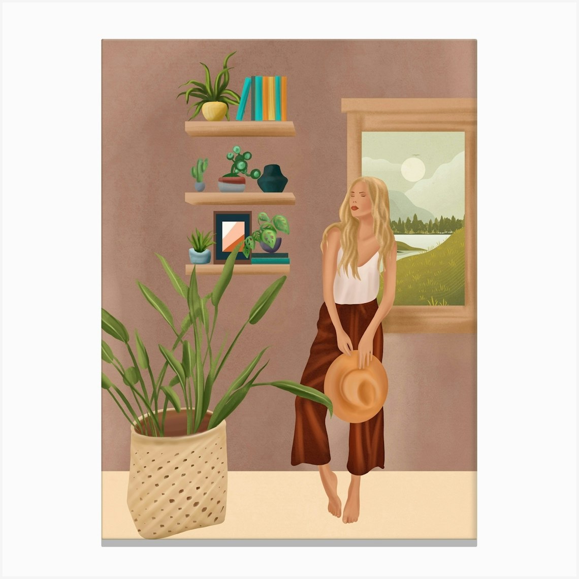 Tables and chairs worn by all of the dust Canvas Print by City Art