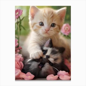 Cute Kittens 3 Canvas Print