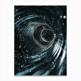 Abstract Black Hole Canvas Print