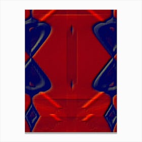 Abstract Red And Blue 5 Canvas Print