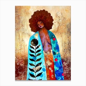 Afro-American Woman Canvas Print