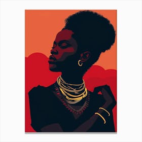Afro-American Woman 24 Canvas Print