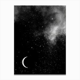 Moon And Stars 1 Canvas Print