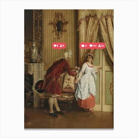 Victorian Couple Canvas Print