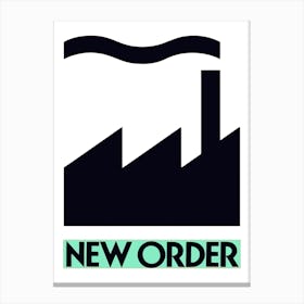 New Order Logo Canvas Print