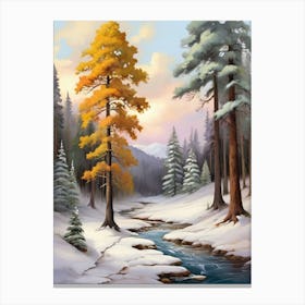 Winter In The Woods 2 Canvas Print