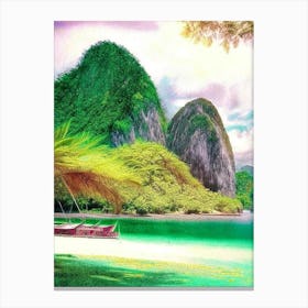 El Nido Philippines Soft Colours Tropical Destination Canvas Print