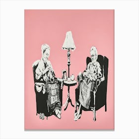 Old Ladies Knitting Toile