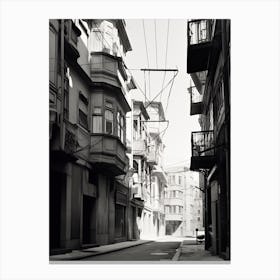 Porto, Portugal, Spain, Black And White Photography 2 Canvas Print