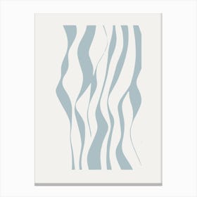 Wavy Lines minimalism art Canvas Print