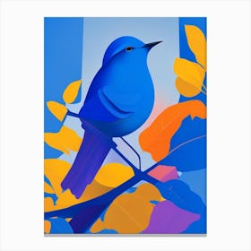 Bluebird Pop Matisse Bird Canvas Print