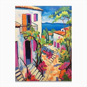 Rhodes Greece 1 Fauvist Painting Canvas Print