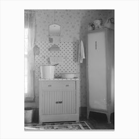 Washstand In House Occupied By Married Hired Hand And His Wife Canvas Print