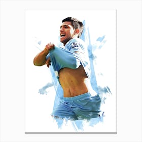 Sergio Aguero Legend Canvas Print